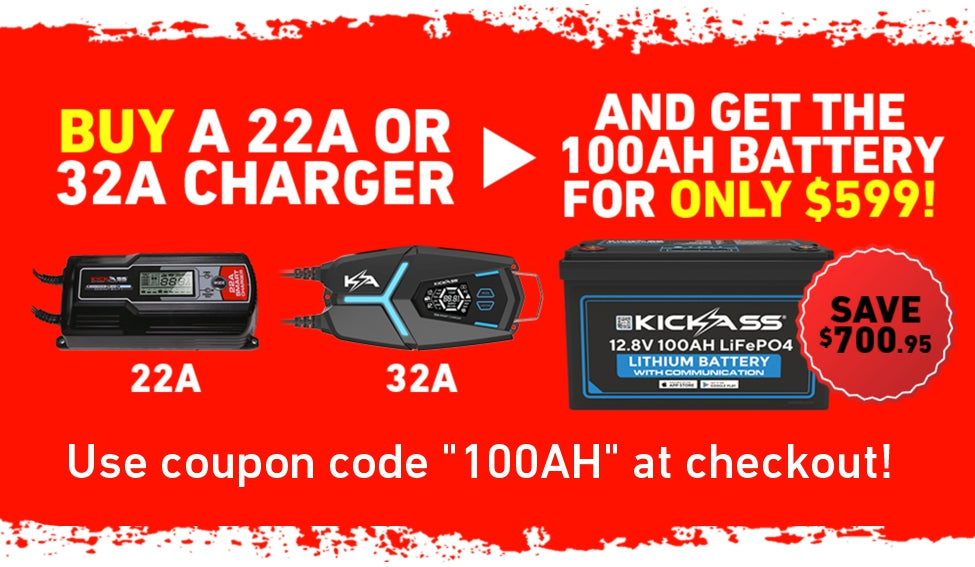 Kickass 12V 100Ah Lithium Battery