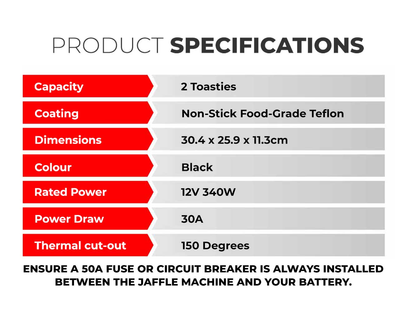 12V Jaffle Machine