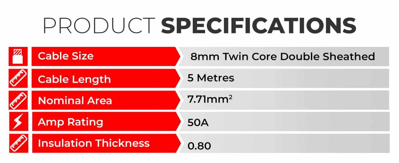 KickAss 8B&S 5 Metre Extension Lead With Anderson Style Connectors