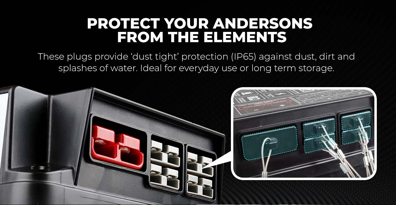 KickAss Battery Box Anderson Plug Covers