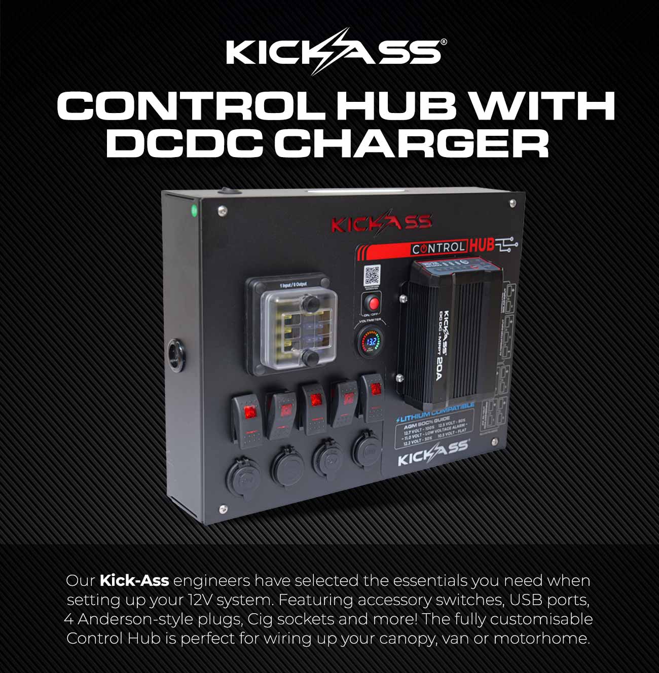 CONTROL HUB WITH DCDC CHARGER