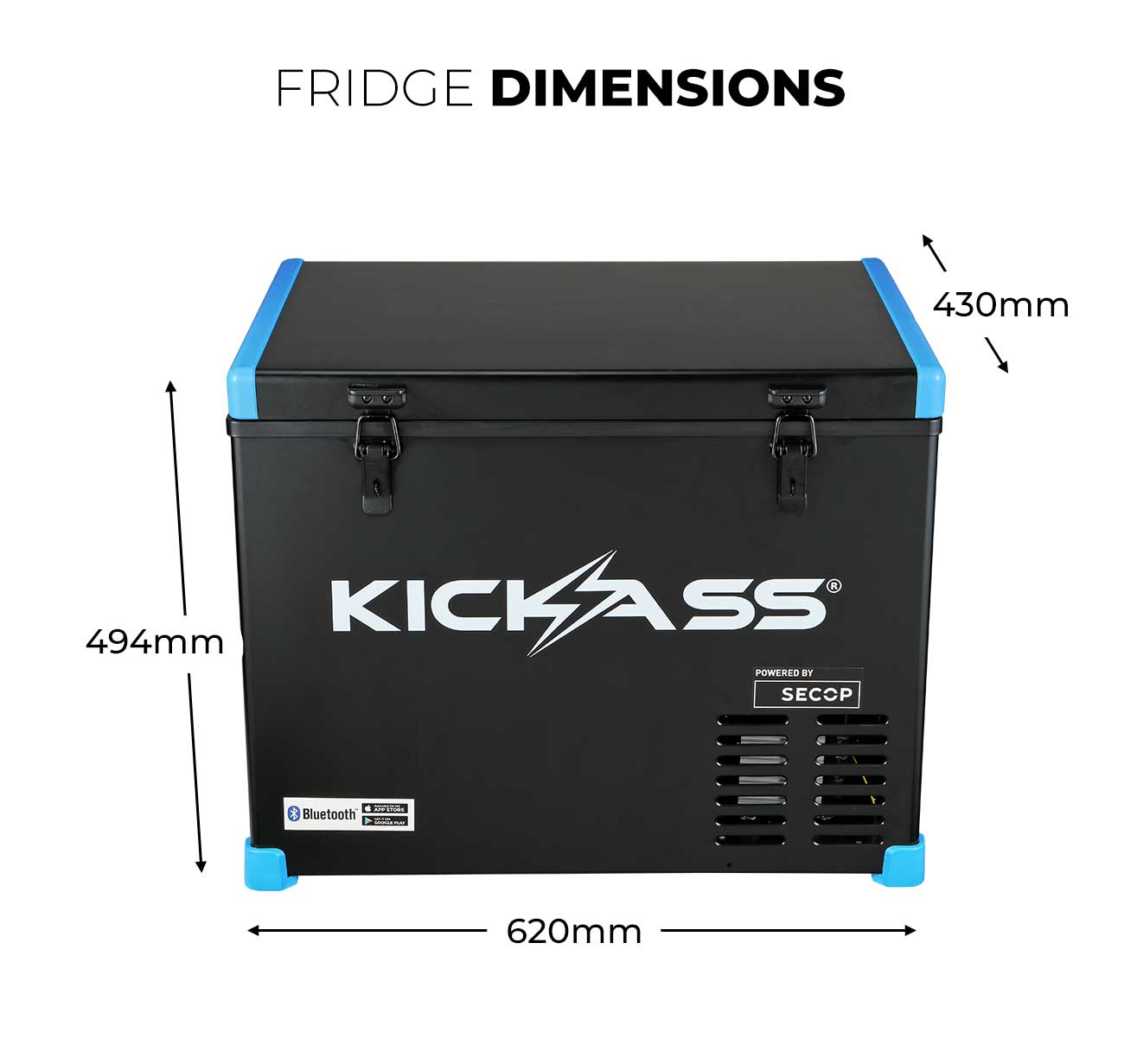 KickAss Single Zone 45L Fridge Freezer