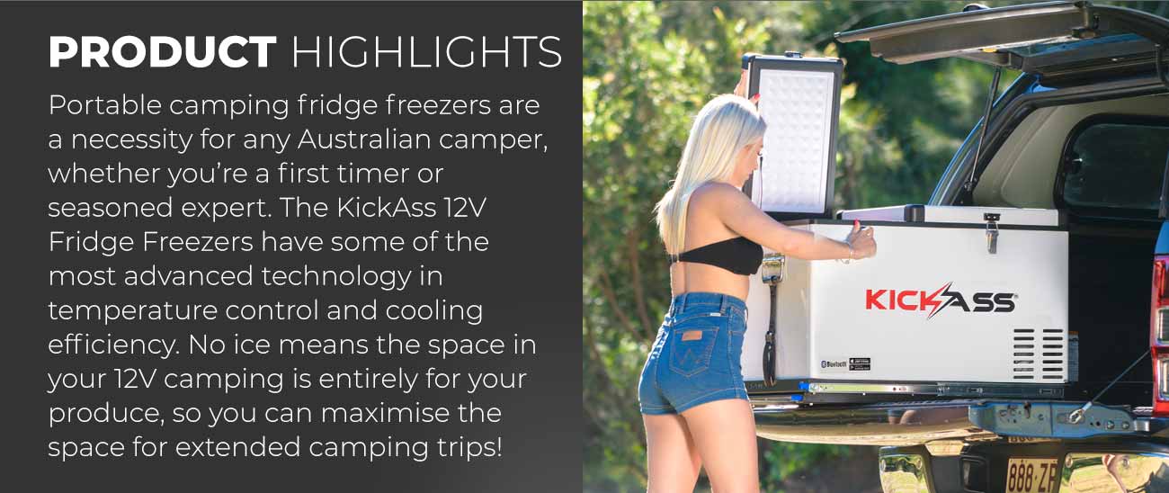 KICKASS Portable Fridge Freezer Dual Zone 75L - Product Highlights