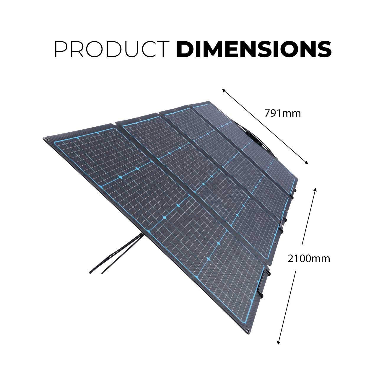 KickAss Premium 240W Folding Portable Solar Panel