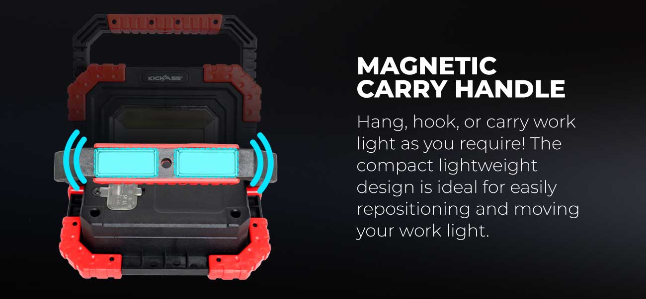 KickAss Rechargeable Folding LED Work Light