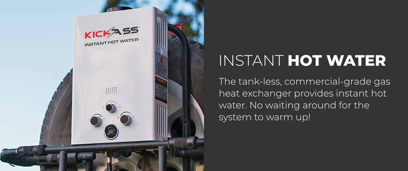 KickAss Instant Camping Hot Water System 6L