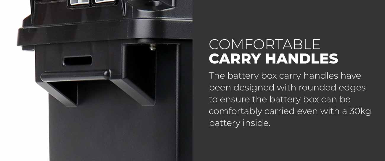 Portable Battery Box Power Station with Integrated 25A DCDC Charger