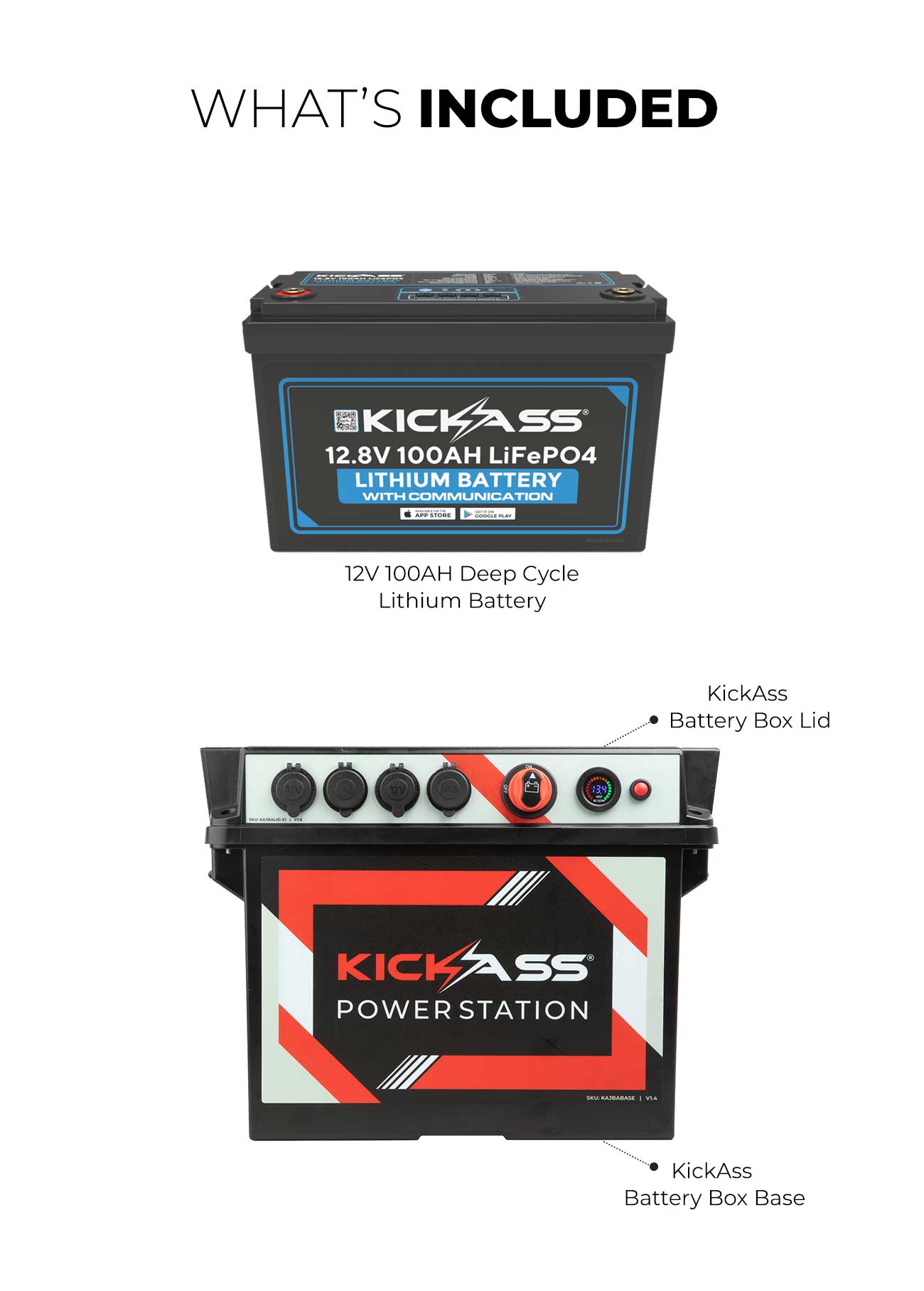 KickAss Portable 100Ah Lithium Power Station