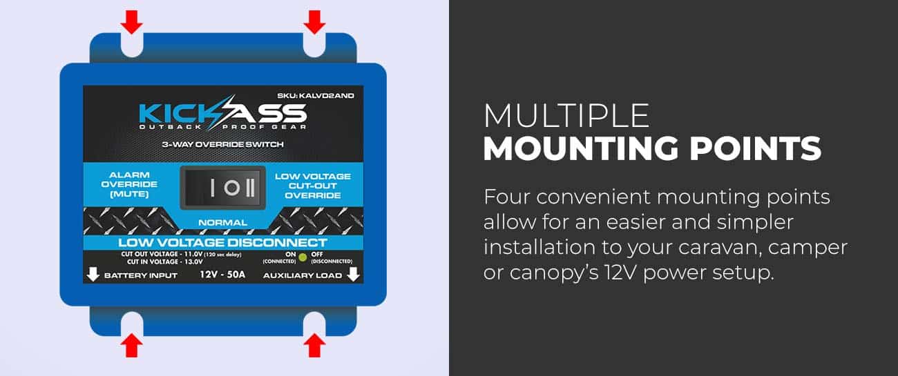 KALVD2AND - KICKASS Quick Connect Low Voltage Disconnect LVD