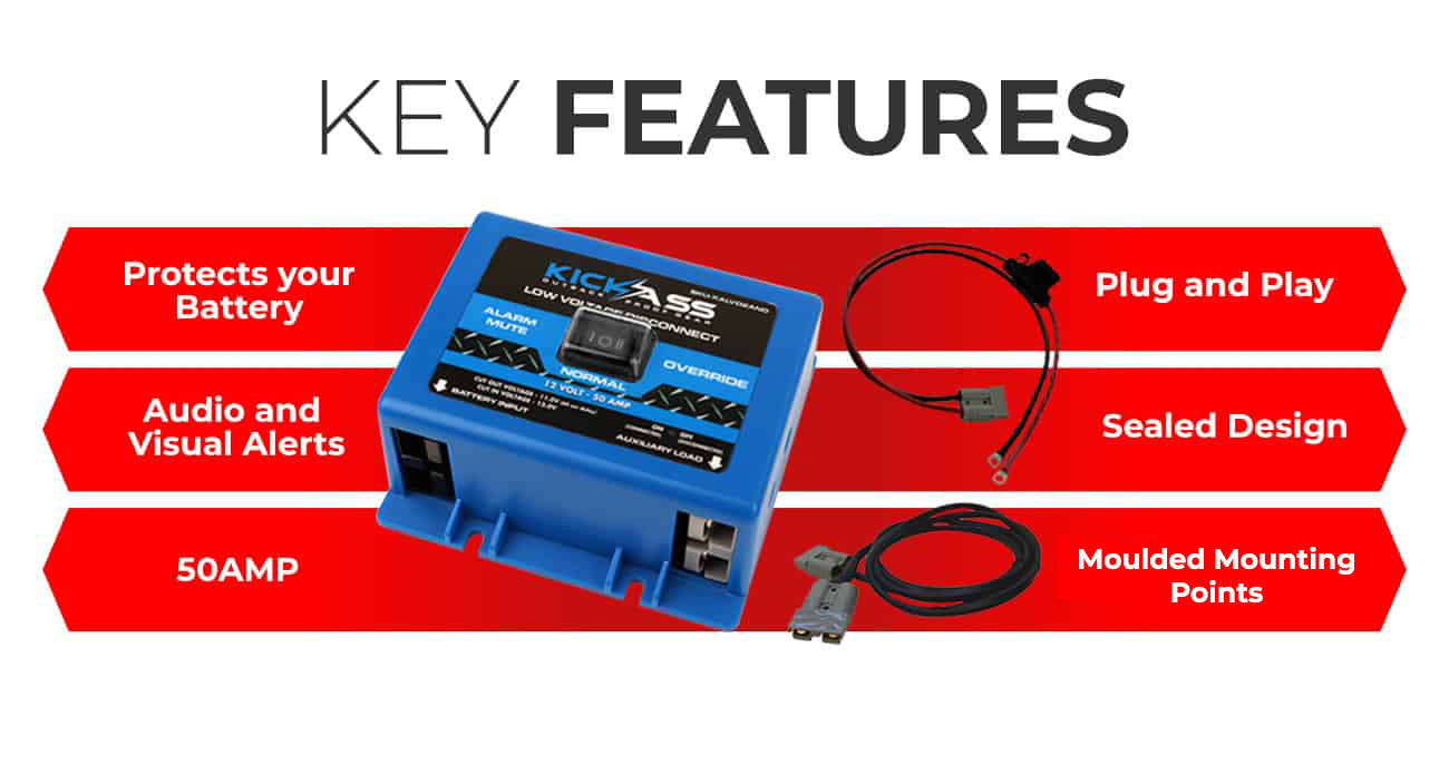 KickAss Low Voltage Disconnect LVD with Inline Fuse Success