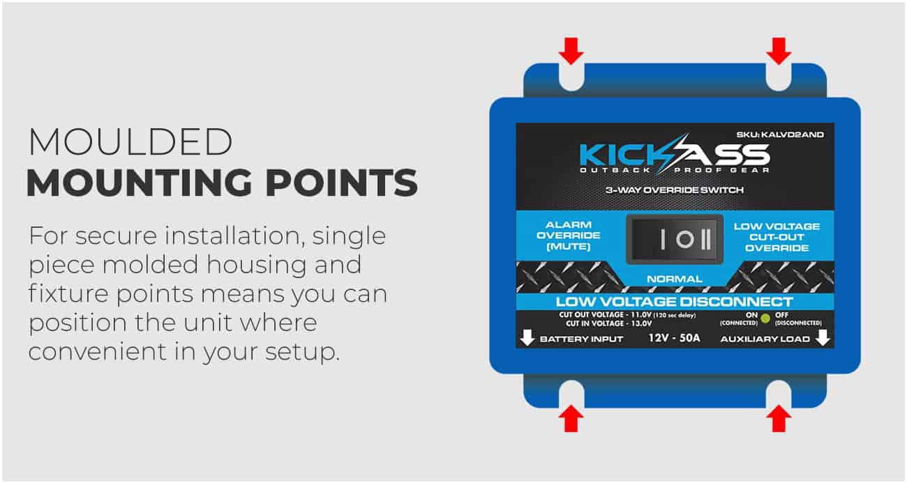 KickAss Low Voltage Disconnect LVD with Inline Fuse Success