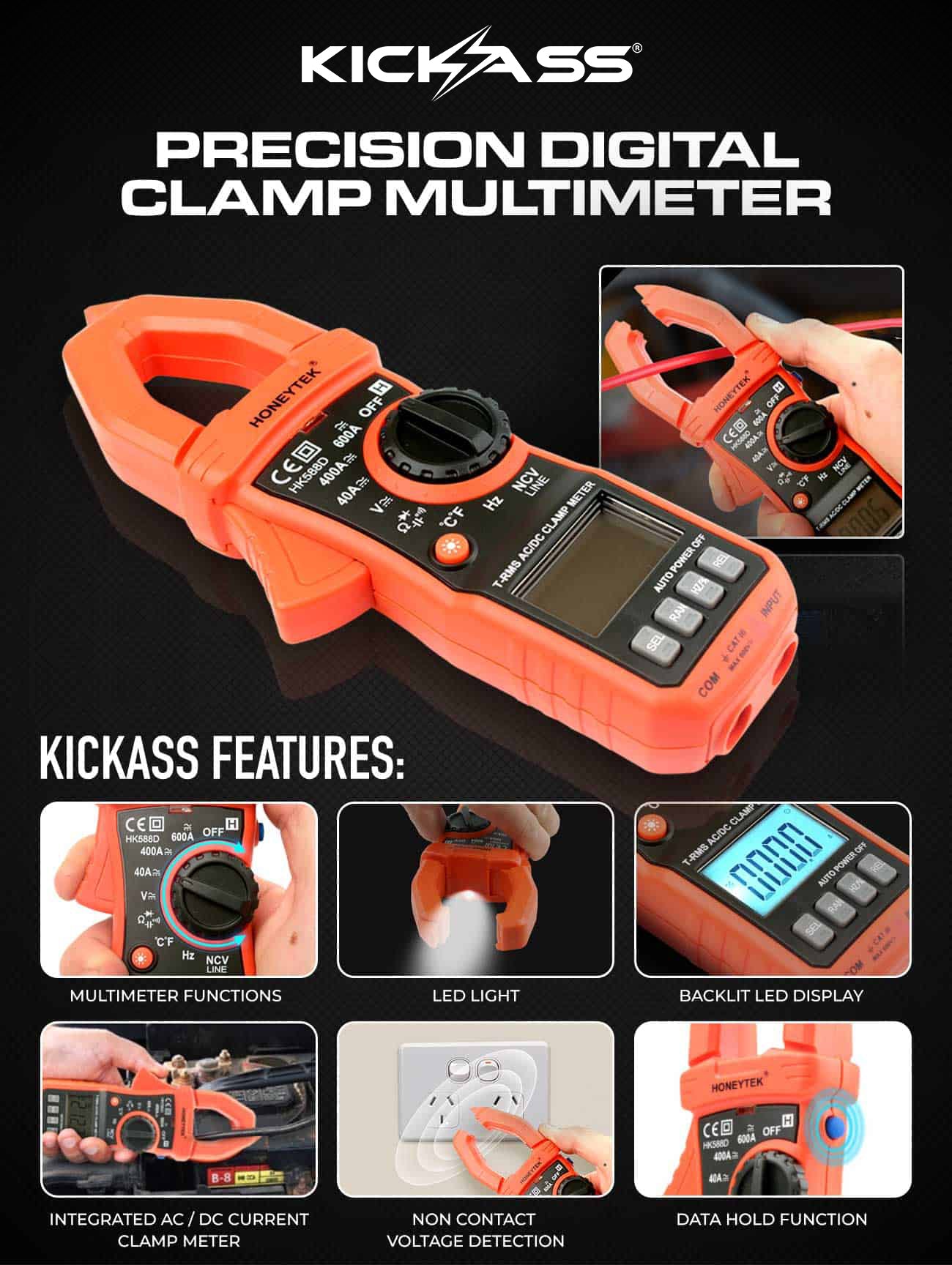 KAMMCM - Precision Digital Clamp MultiMeter
