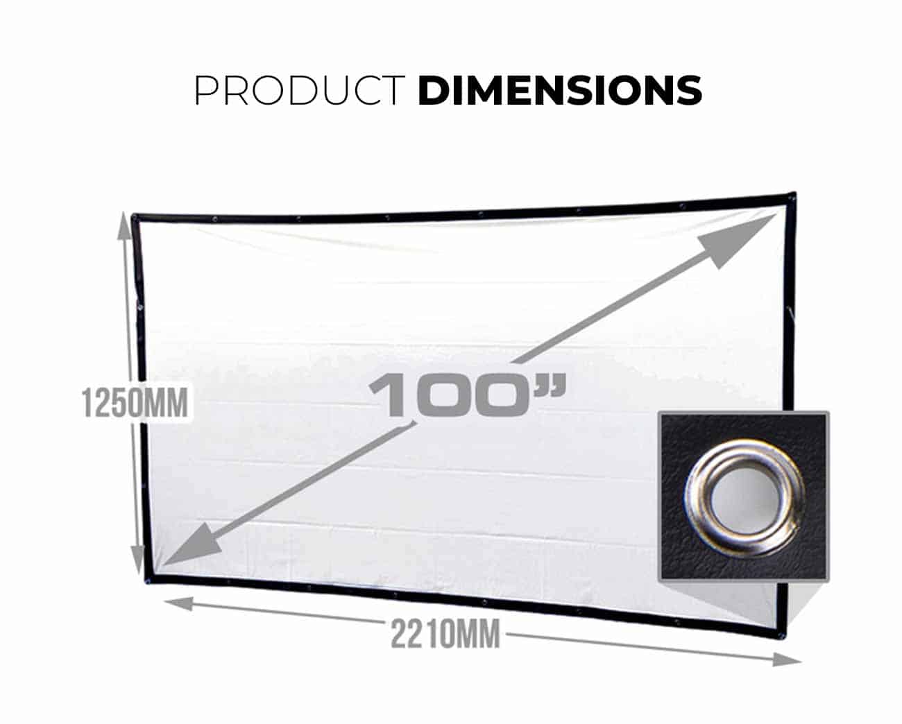 100 Inch Portable Outdoor Cinema