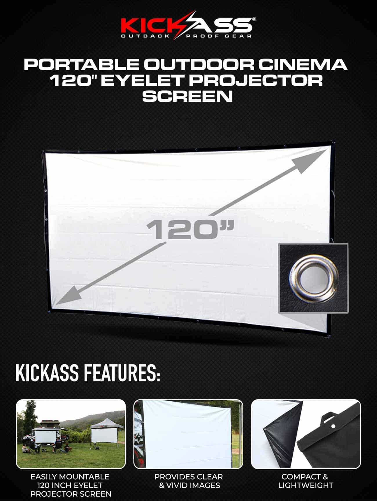 120 Inch Portable Outdoor Cinema