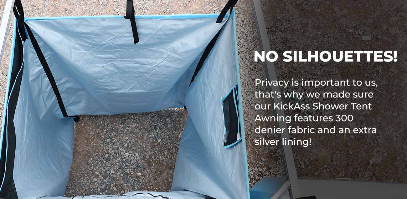 KickAss Premium Shower Tent Blue