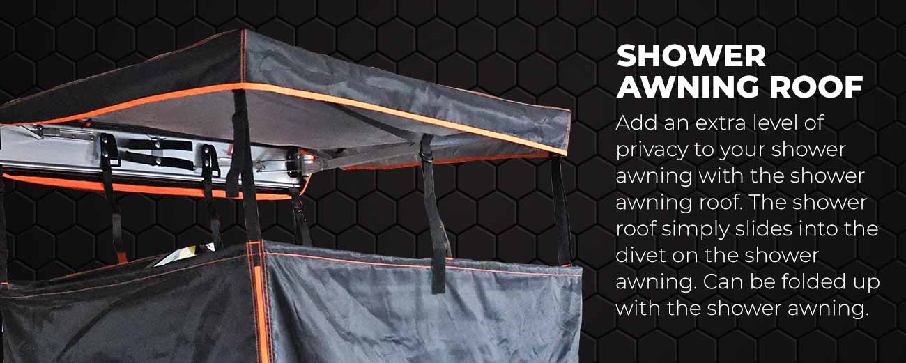 KickAss Premium Shower Tent Black and Orange