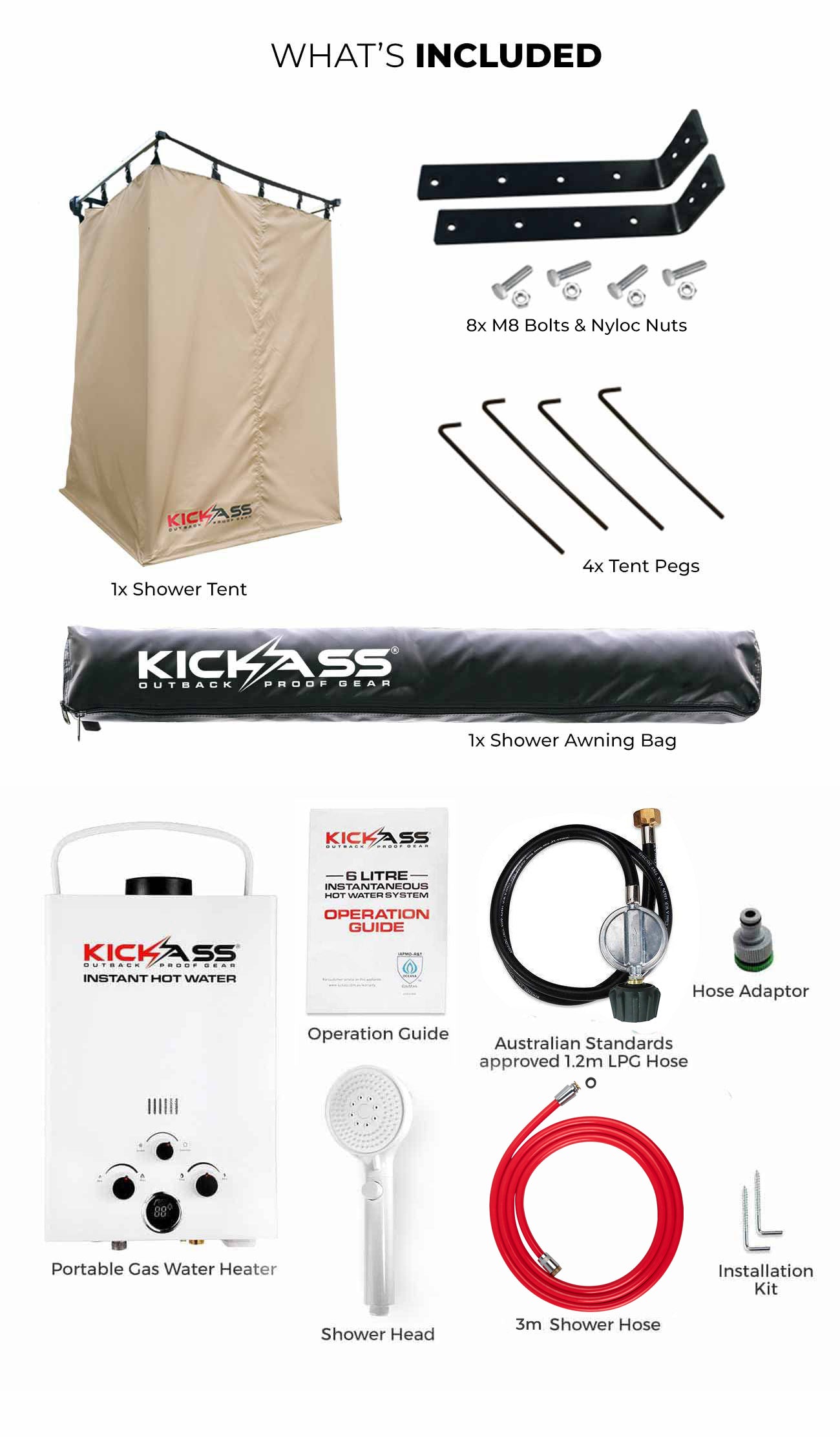 KAHWSGAS8_6 - KICKASS Instant Gas Hot Water System