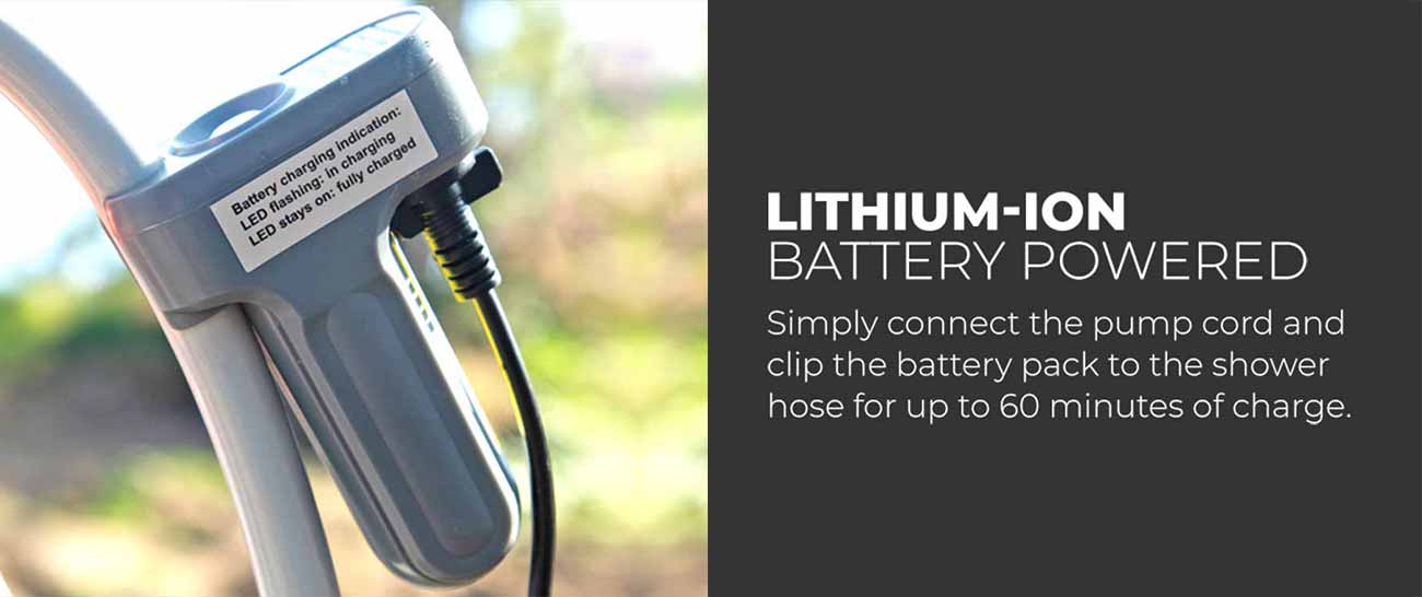 KickAss Lithium Shower Battery Pack