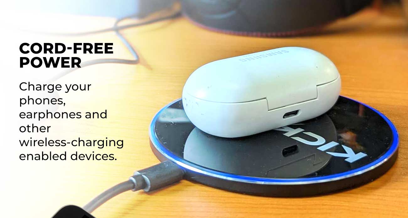 KickAss 15W Wireless Charging Pad