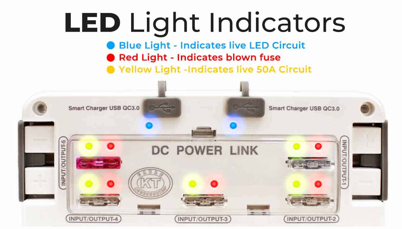 KT Solar DC Power Link 5 Way Connector