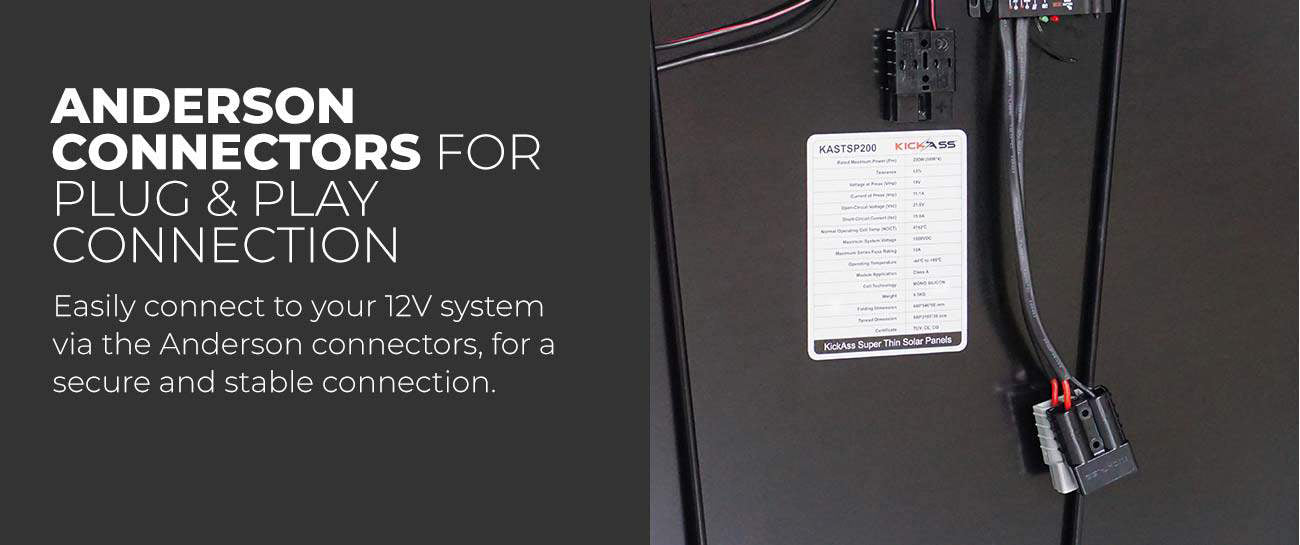 Anderson connectors for plug & play connection