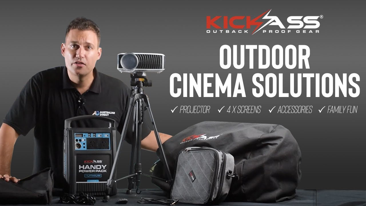 Watch Video of KickAss Case For Portable Outdoor Cinema Projector