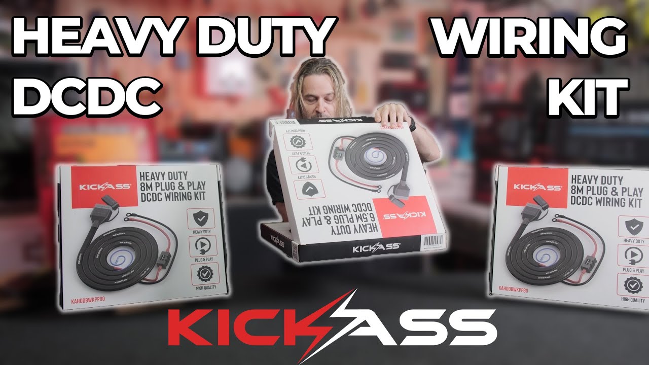 Watch Video of KickAss Heavy Duty 8.0m Plug & Play DCDC Wiring Kit