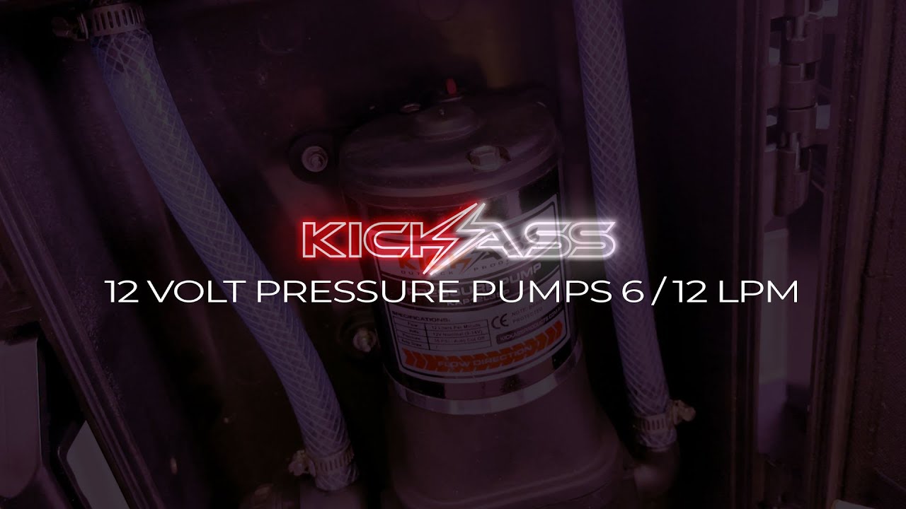 Watch Video of KickAss Instant Gas Hot Water System with 12V 6L/min Water Pump