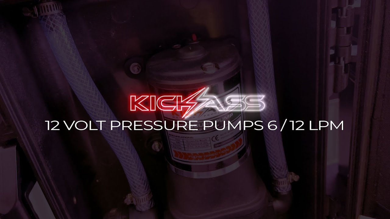 Watch Video of KickAss 12V Water Pump DC 6L/min- Self Priming
