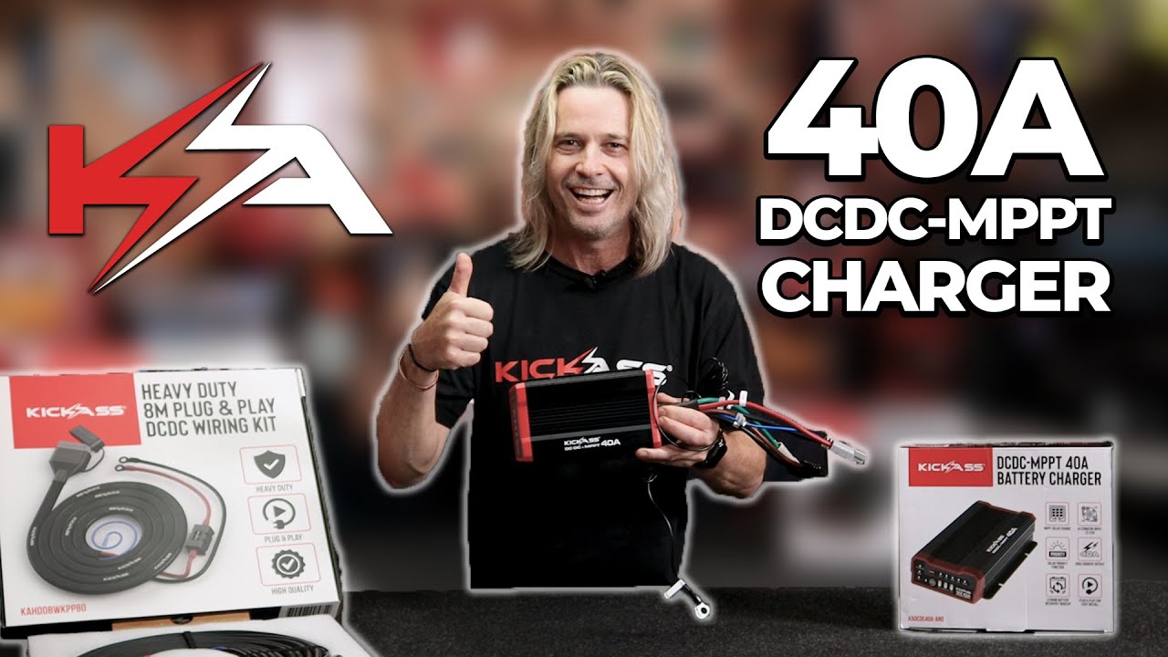 Watch Video of KickAss 40A DCDC Charger & 6.5M Heavy Duty DCDC Wiring Kit