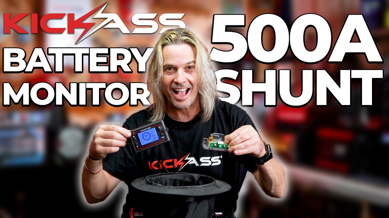 Watch Video of KickAss 500A Battery Monitoring Shunt with Remote Display