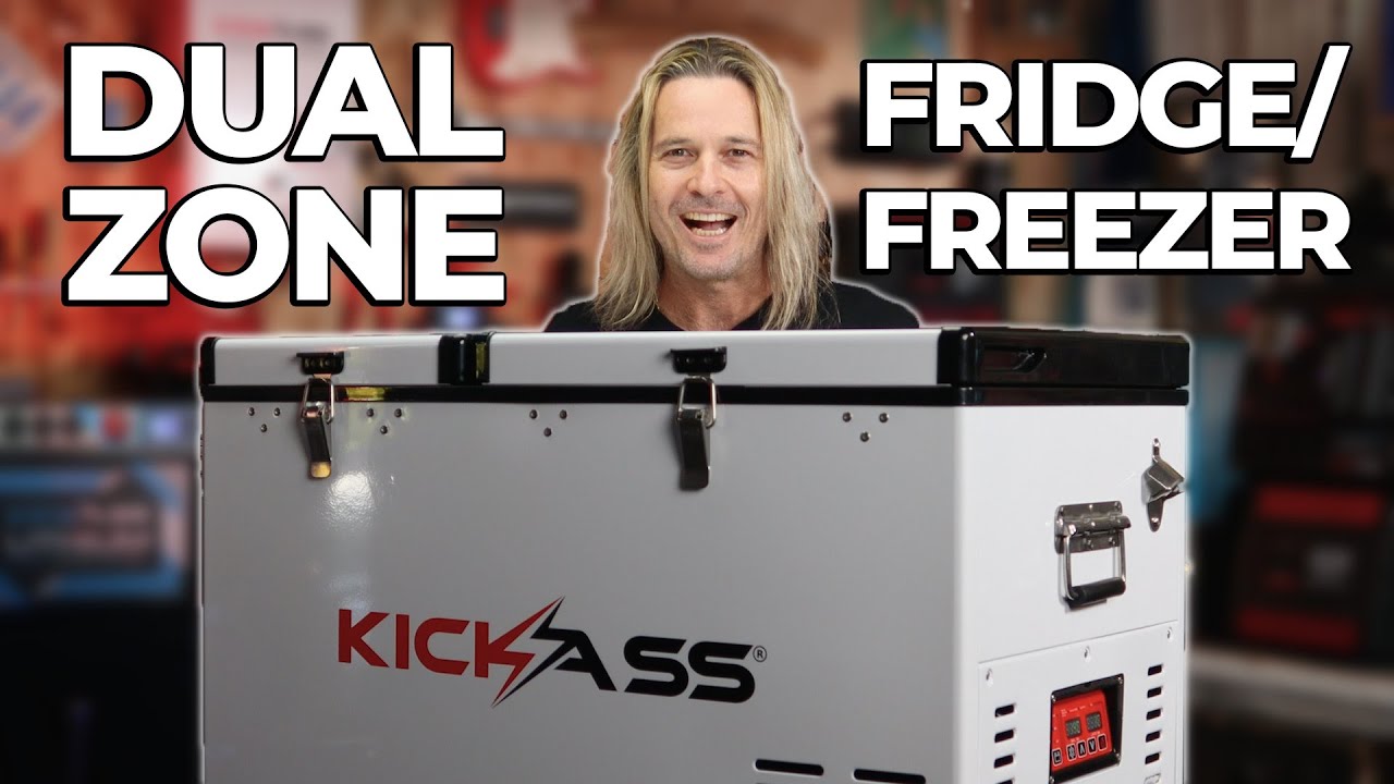 Watch Video of KickAss 75L Dual Zone Portable Camping Fridge/Freezer (2nd Generation)