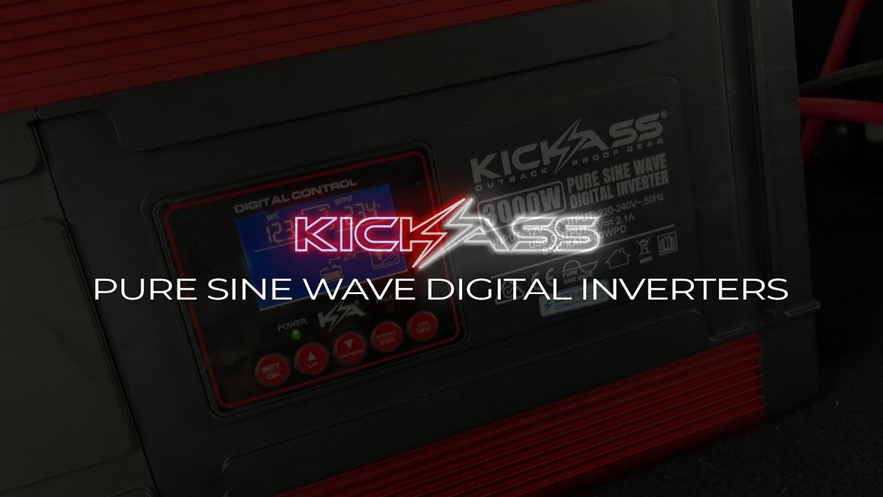 Watch Video of KickAss 3000W Pure Sine Wave Digital Inverter