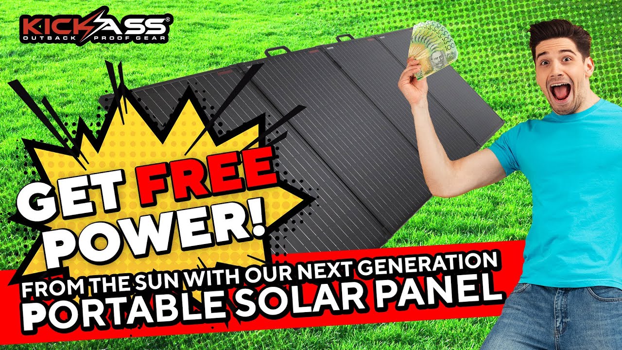 Watch Video of KickAss 50W Fold Up Microlite Panel