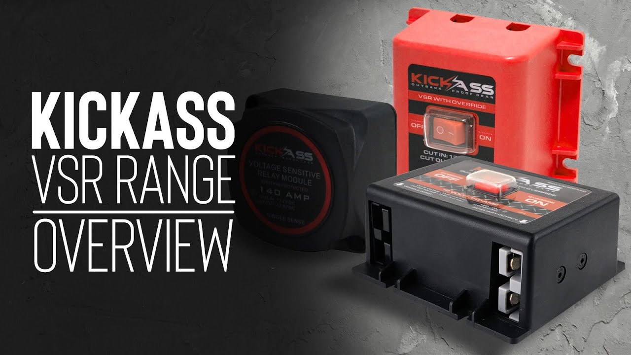 Watch Video of KickAss Dual Sensing Voltage Sensitive Relay 12V & Fuse Kit