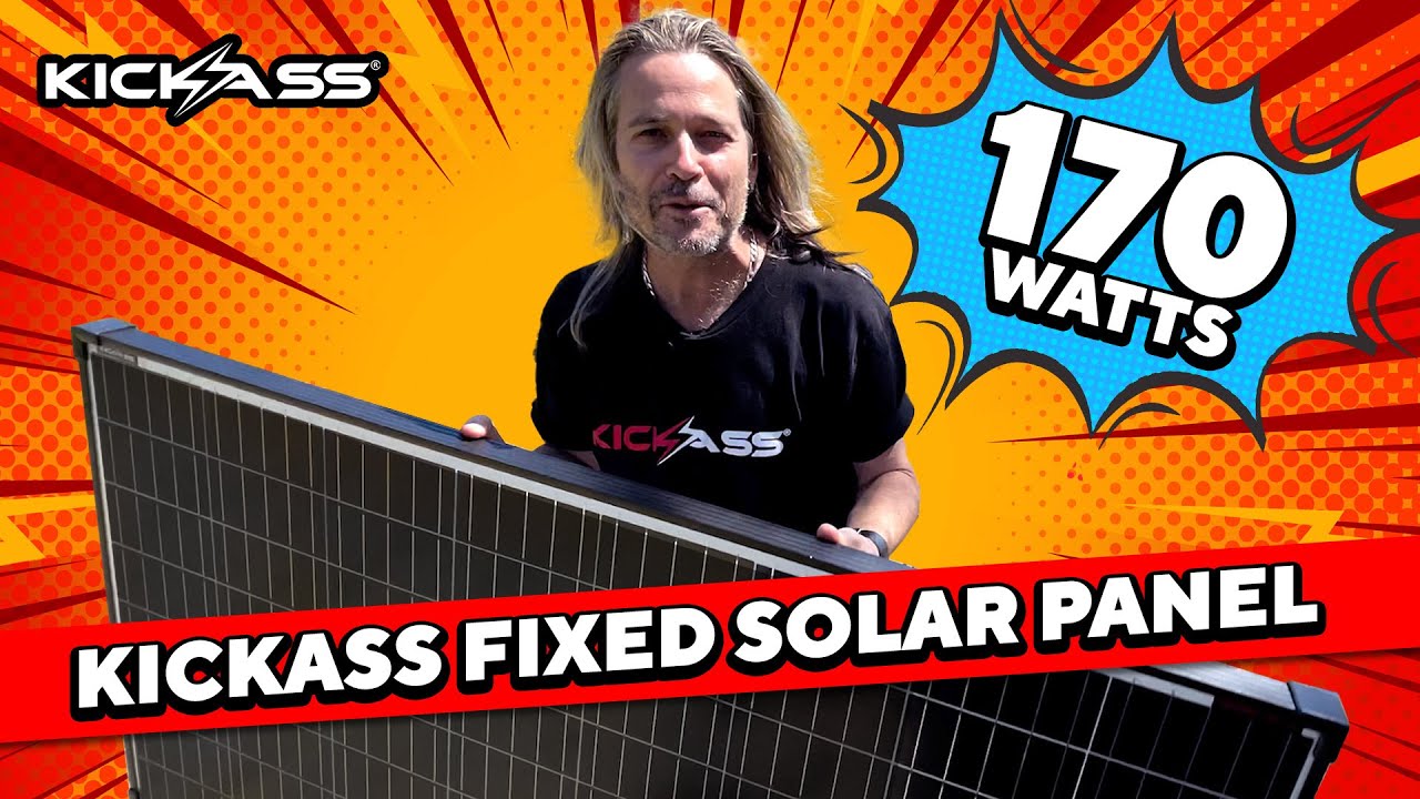 Watch Video of KickAss Mounting Kit for the 170W Fixed Glass Solar Panel