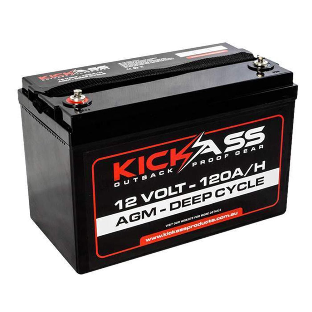 KickAss 120Ah 12V Deep Cycle AGM Battery - KickAss Products product image