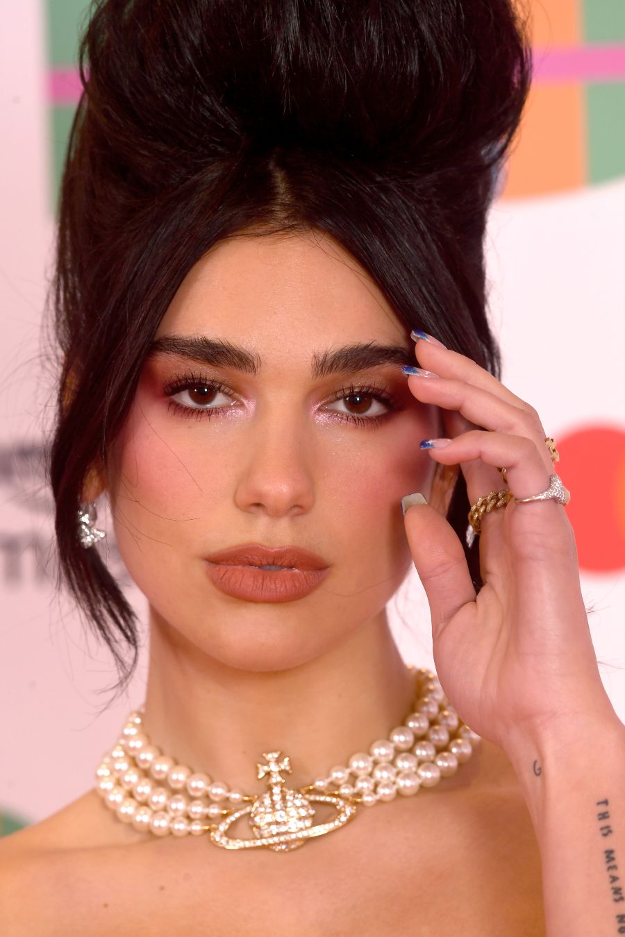 The BRIT Awards 2021 - VIP Arrivals LONDON, ENGLAND - MAY 11: Dua Lipa attends The BRIT Awards 2021 at The O2 Arena on May 11, 2021 in London, England. (Photo by Dave J Hogan/Getty Images)