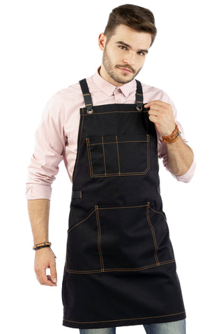 Under NY Sky Essential Work Apron Deep Black