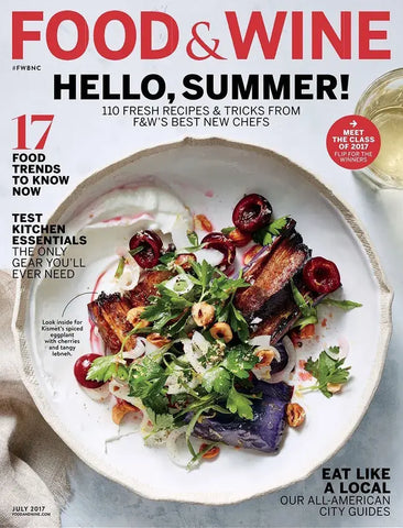 Food & wine magazine cover