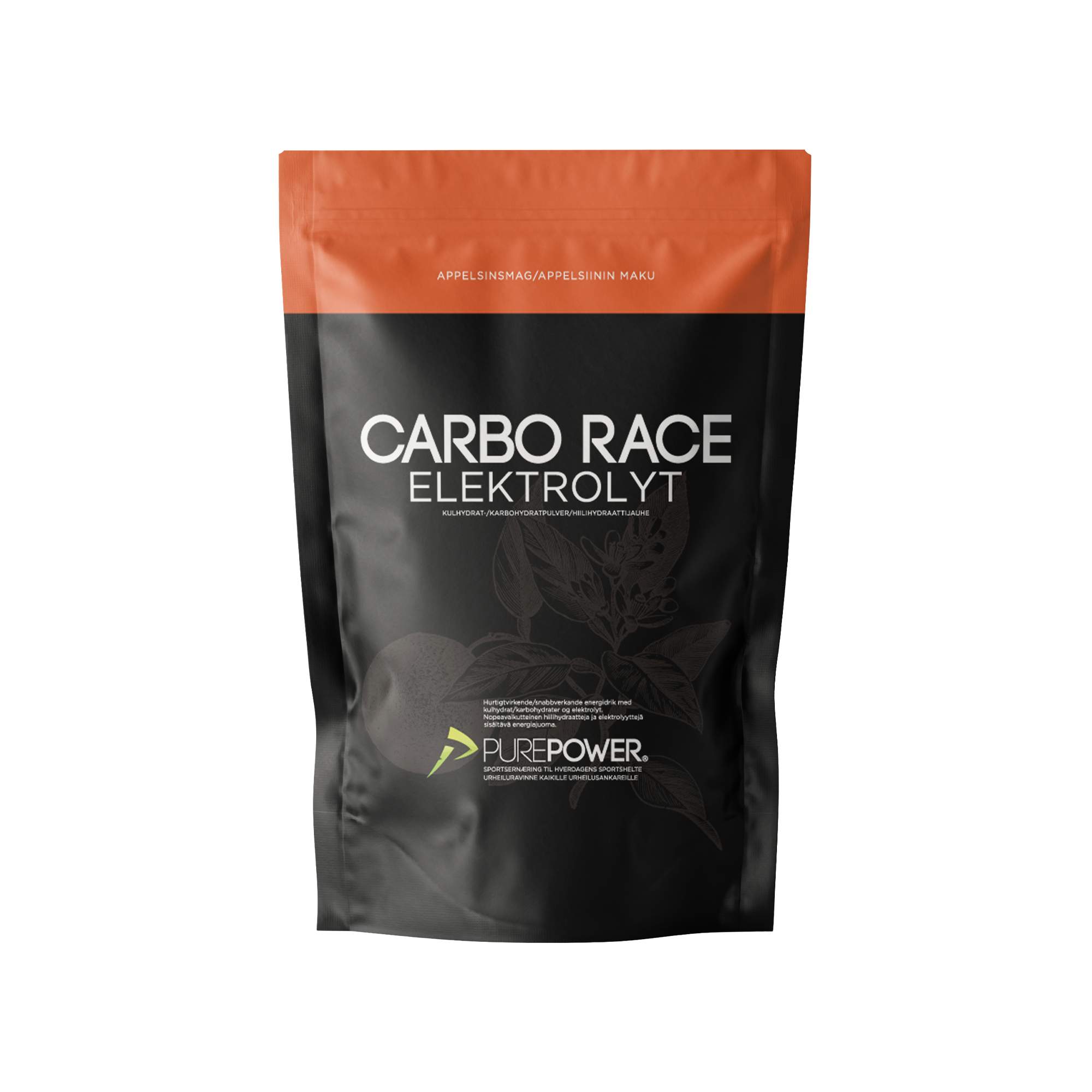 Billede af Carbo Race Elektrolyt Appelsin 1 kg hos PurePower