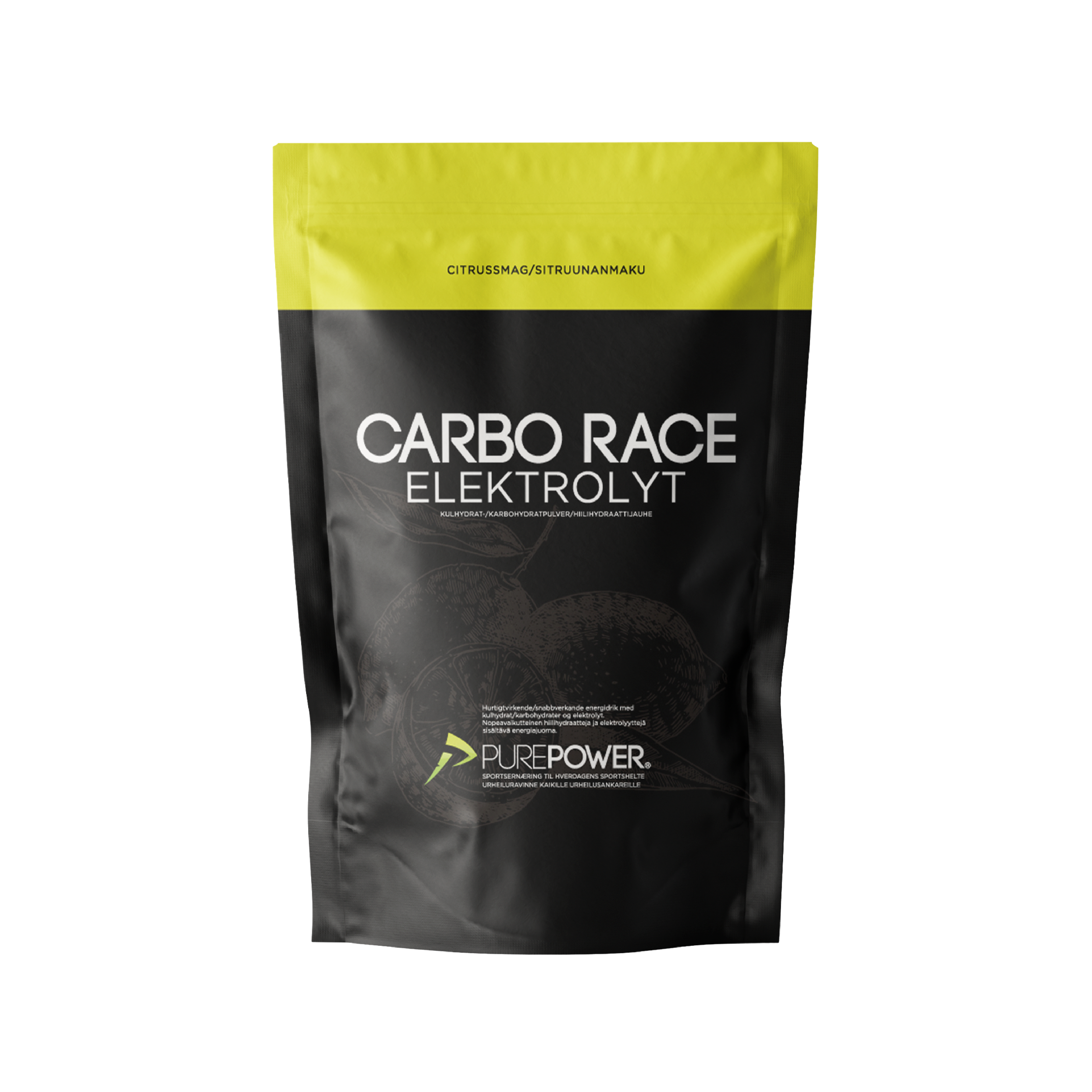 Billede af Carbo Race Elektrolyt Citrus 1 kg hos PurePower