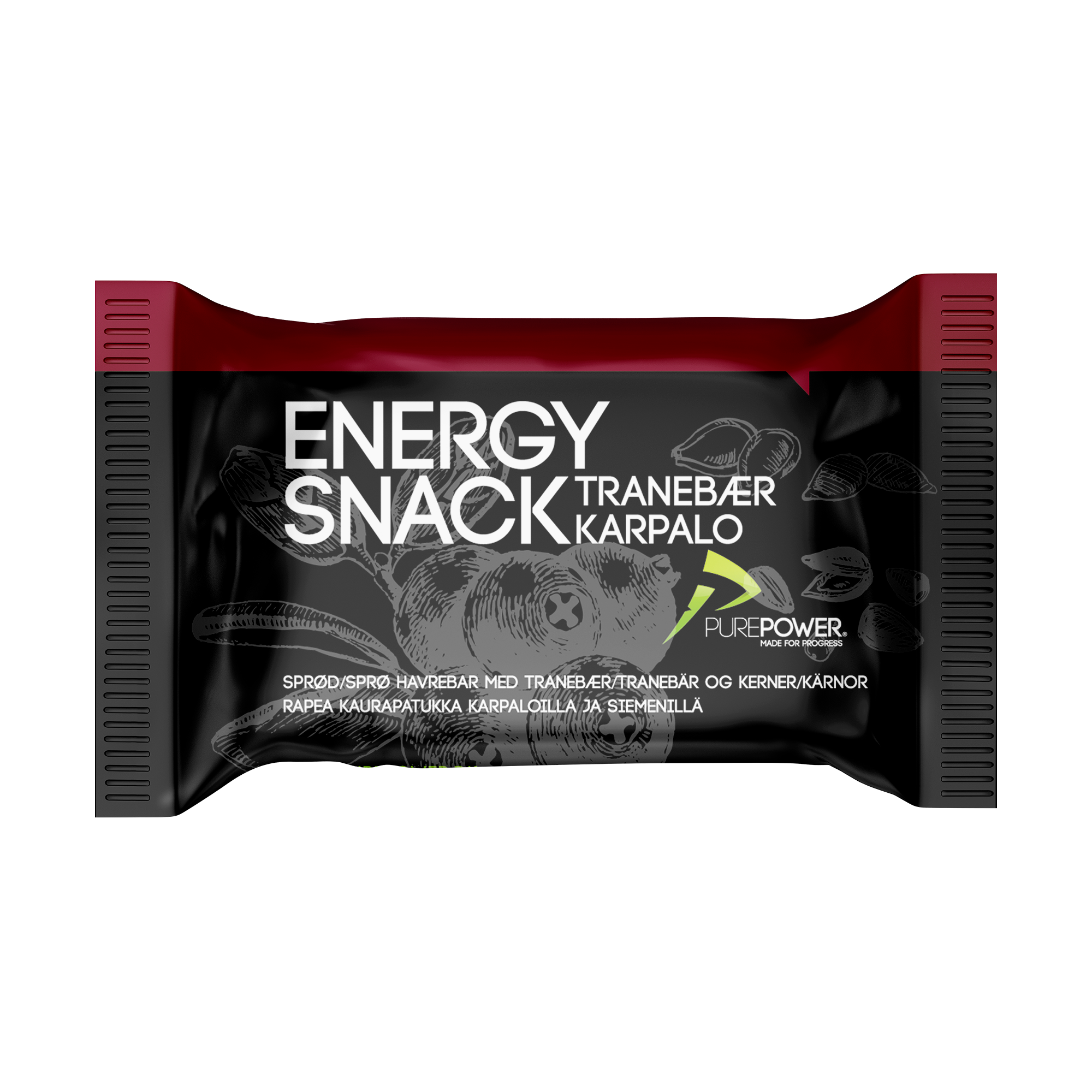 Billede af Energy Snack Tranebær 60 g