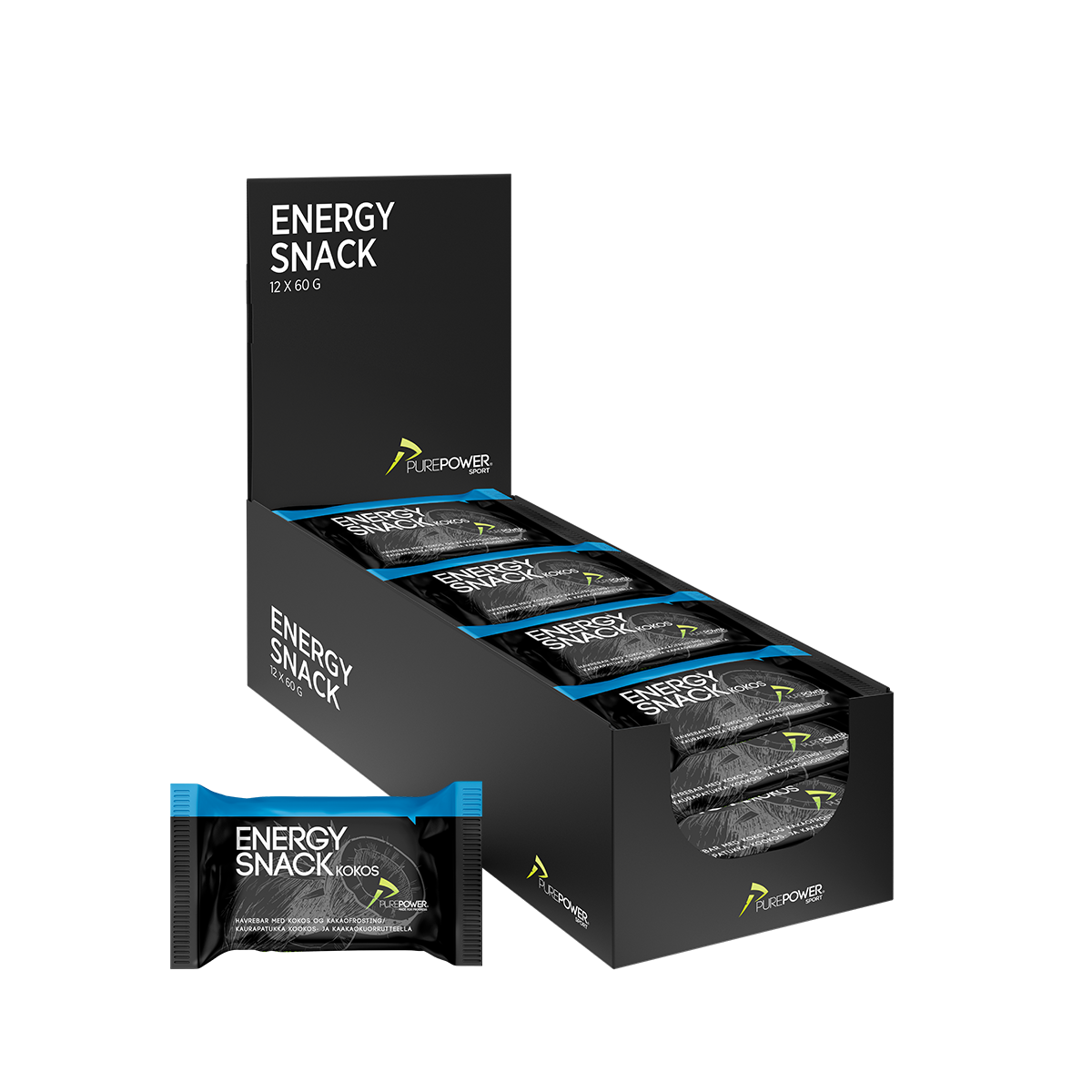 Billede af Energy Snack Kokos 12x60 g hos PurePower