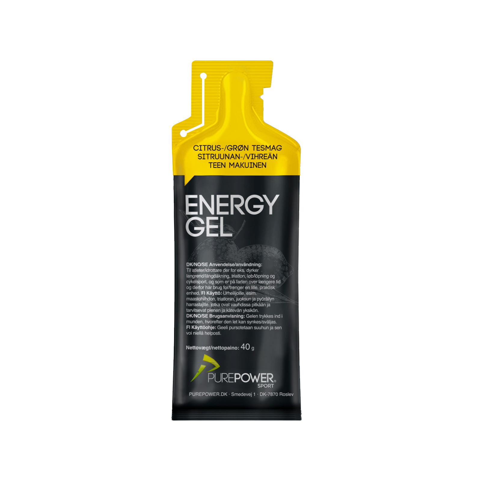 Energy Gel Citrus-/Grøn Te 40 g