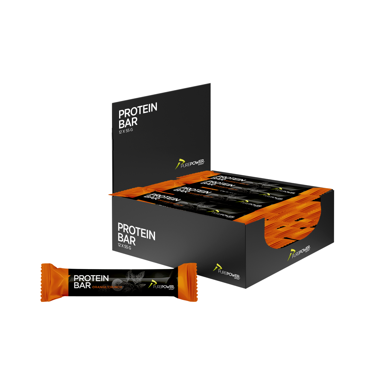 Billede af Protein Bar Orange Crunch 12x55 g