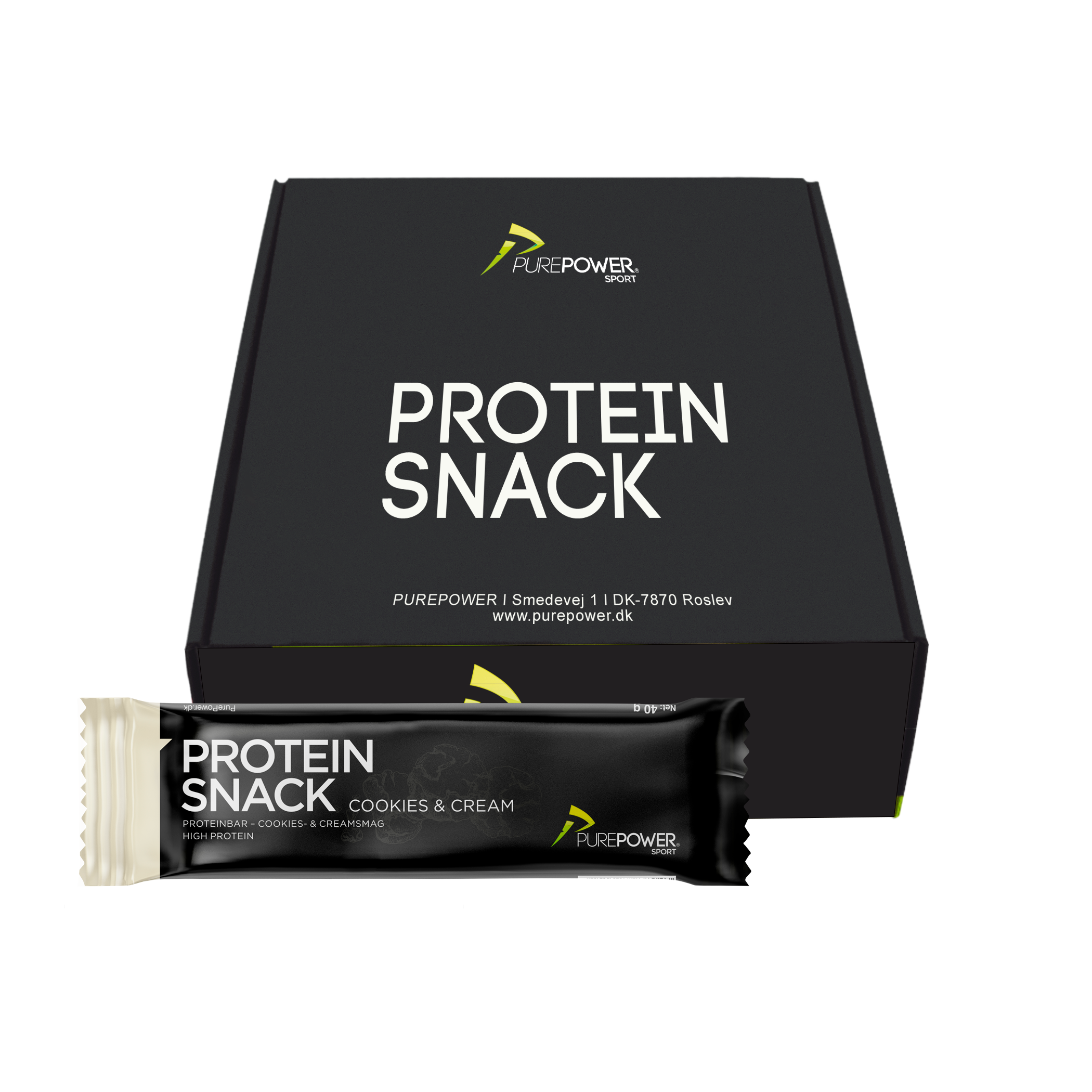 Billede af Protein Snack Cookies & Cream 12x40 g