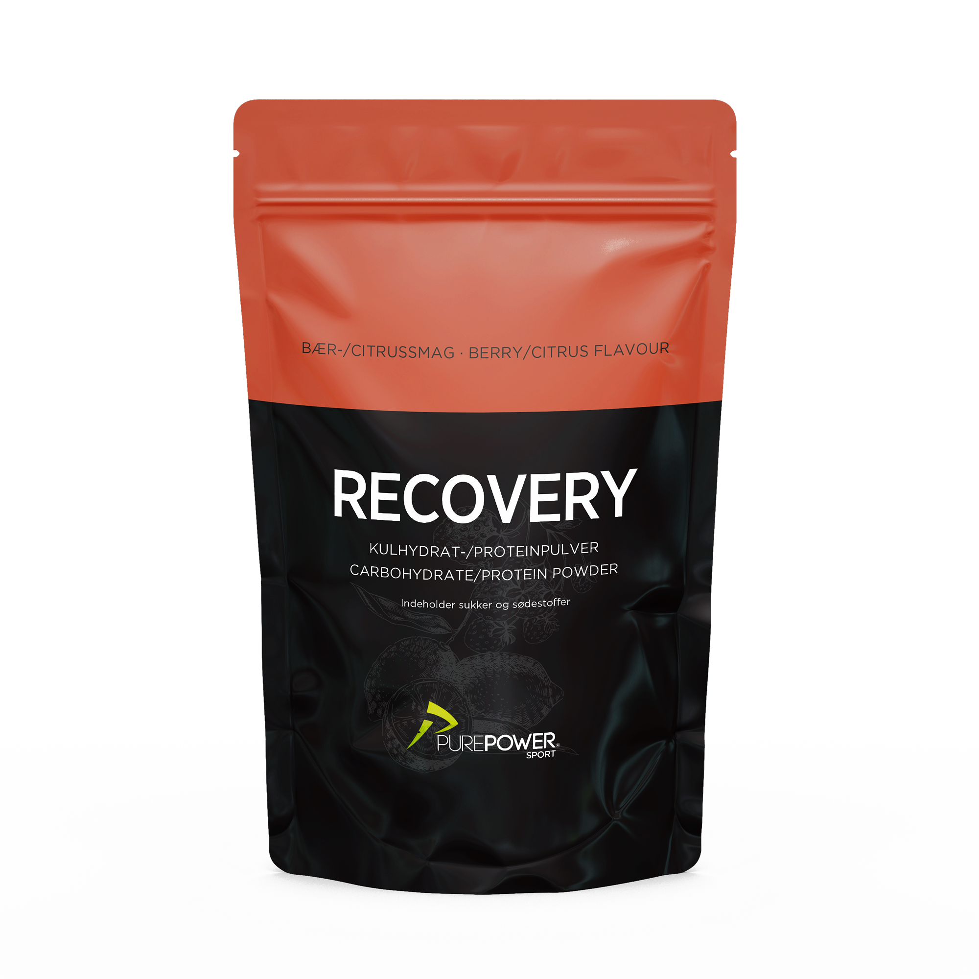 Se PurePower Recovery - Restitutionsdrik - Bær/Citrus - 400 g hos PurePower