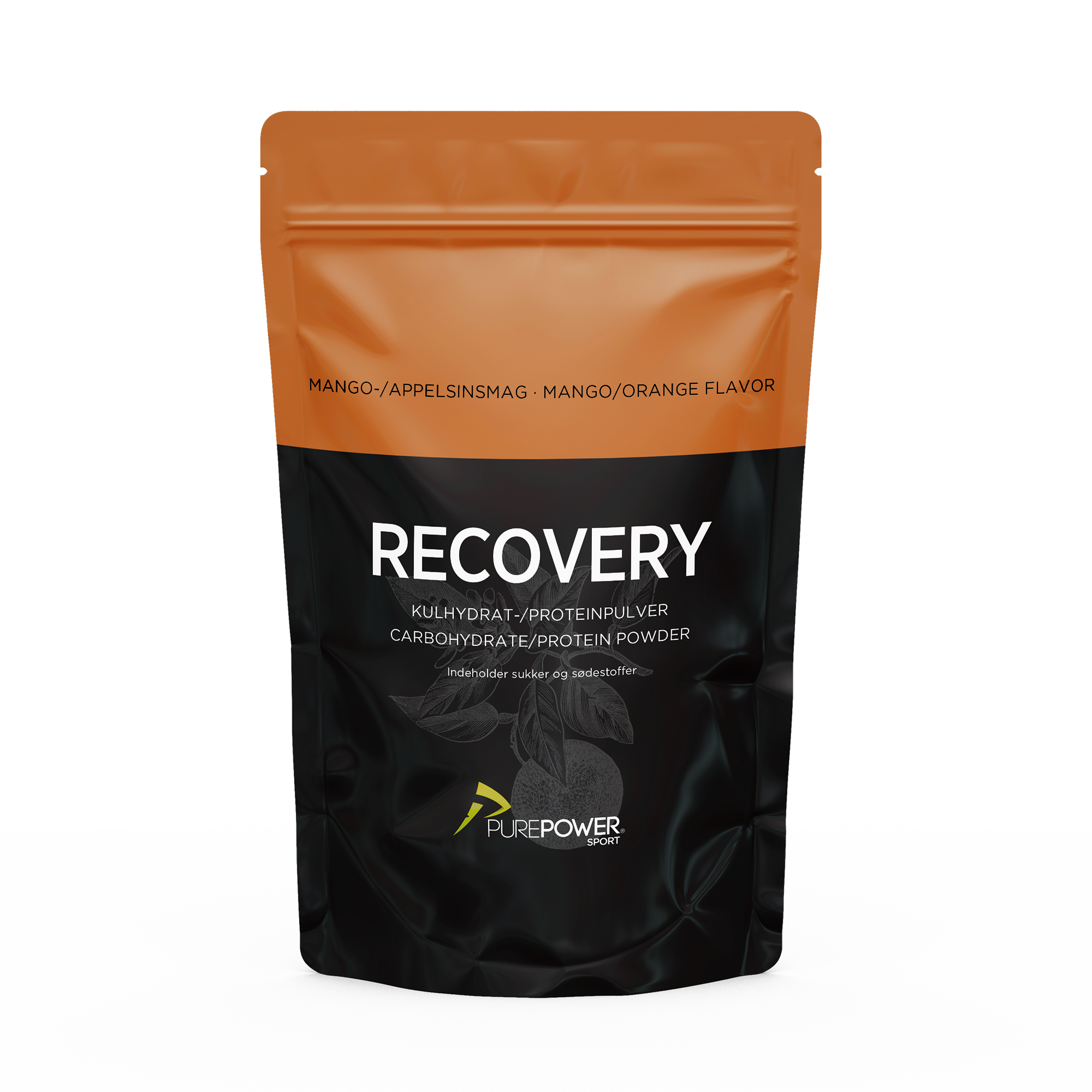 Se PurePower Recovery - Restitutionsdrik - Mango / appelsin - 400 g hos PurePower