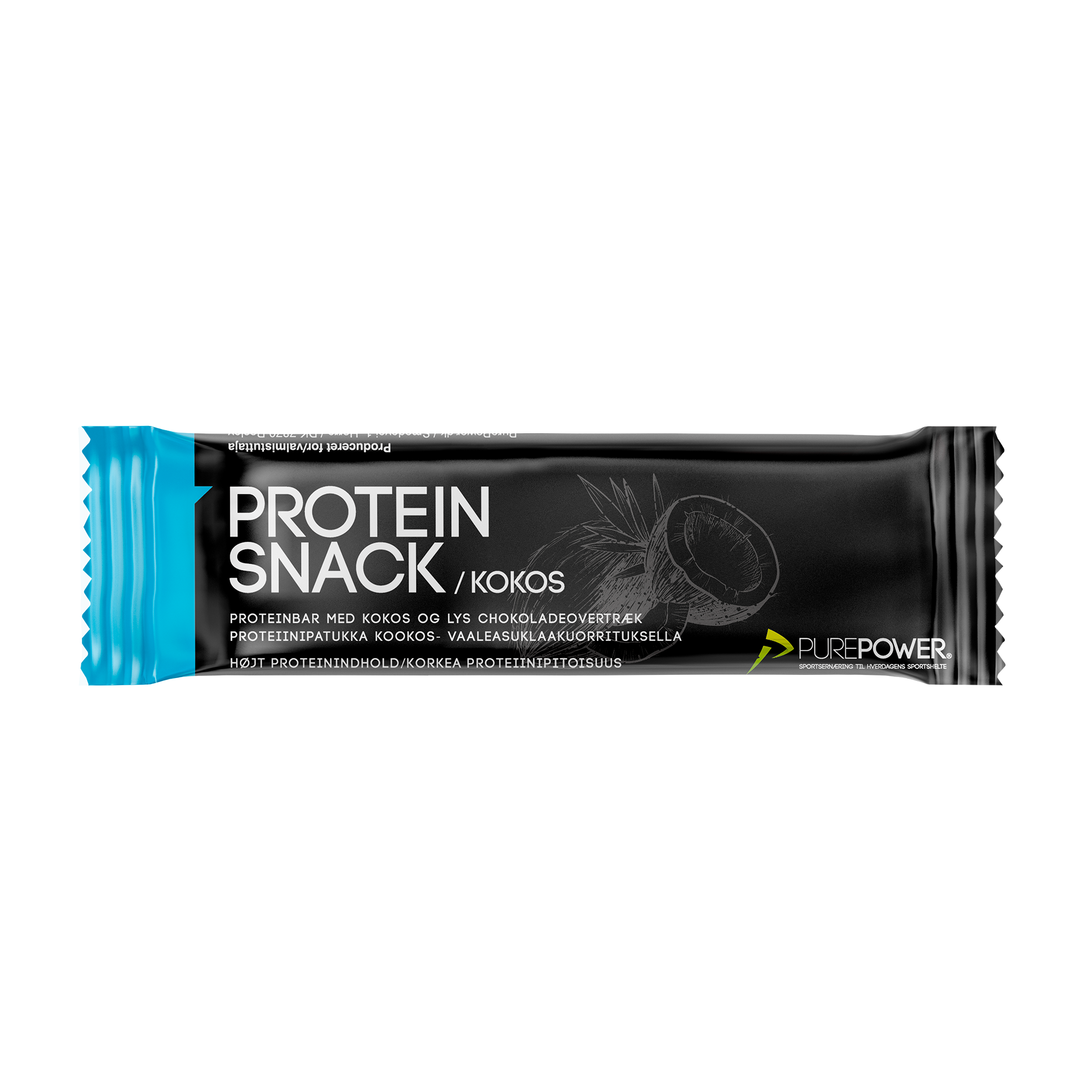 Se PurePower Protein Snack - Kokos - 40 gram. hos PurePower